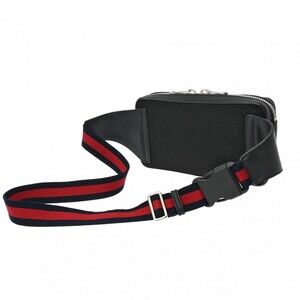 Gucci GG Leather Black Waist Bag Body Supreme